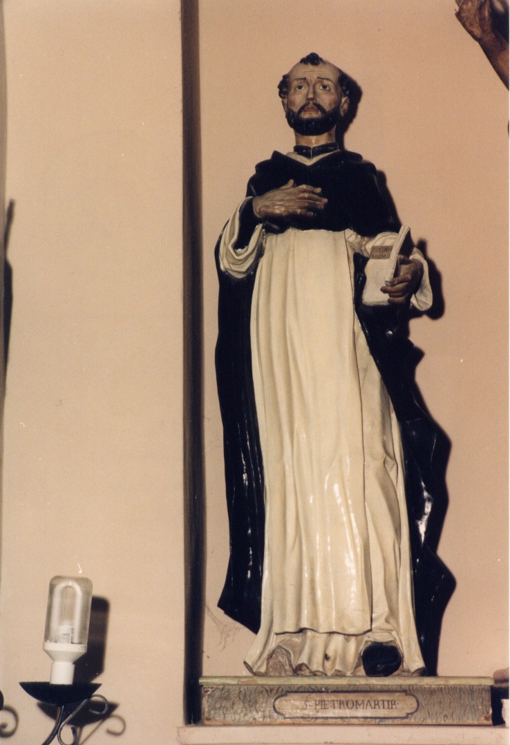 San Pietro Martire (statua) - ambito abruzzese (fine/inizio secc. XVIII/ XIX)