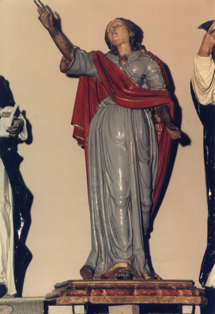 Santa Barbara (statua) - ambito abruzzese (metà sec. XVIII)