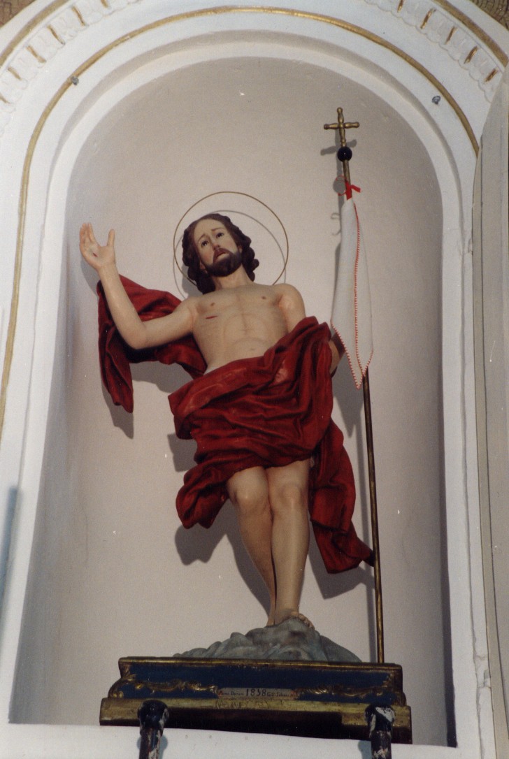Cristo risorto (statua) di Falcucci Gabriele (sec. XIX)