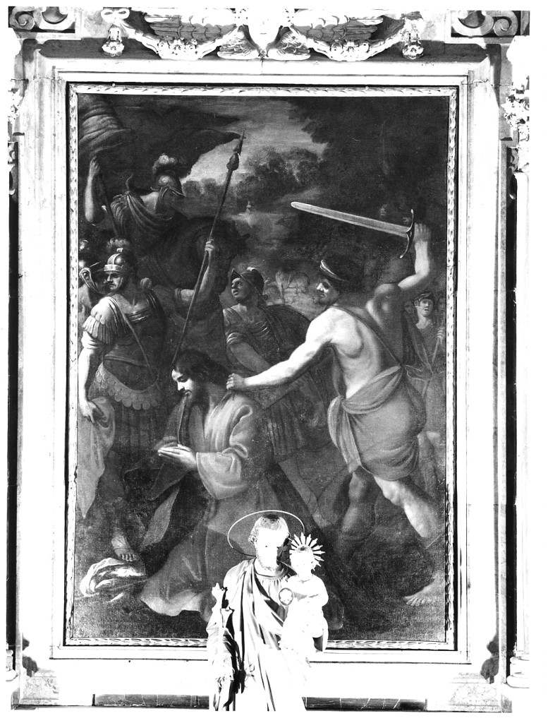 MARTIRIO DI SAN GIACOMO (dipinto) di Lorenzo di Bartolomeo detto Baccio Ciarpi (sec. XVII)