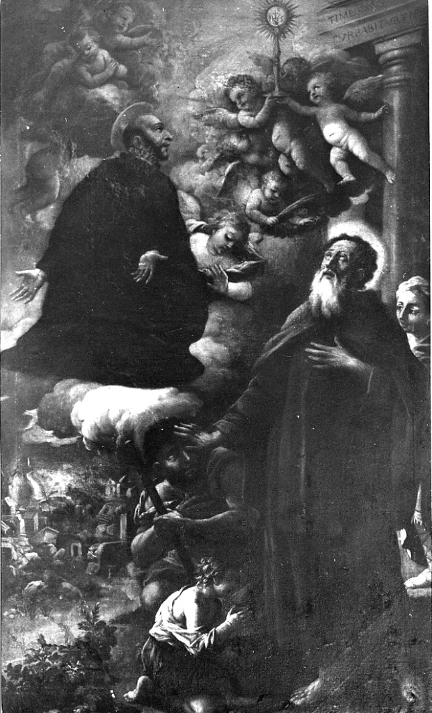 DUE SANTI (dipinto) - ambito abruzzese (metà sec. XVII)