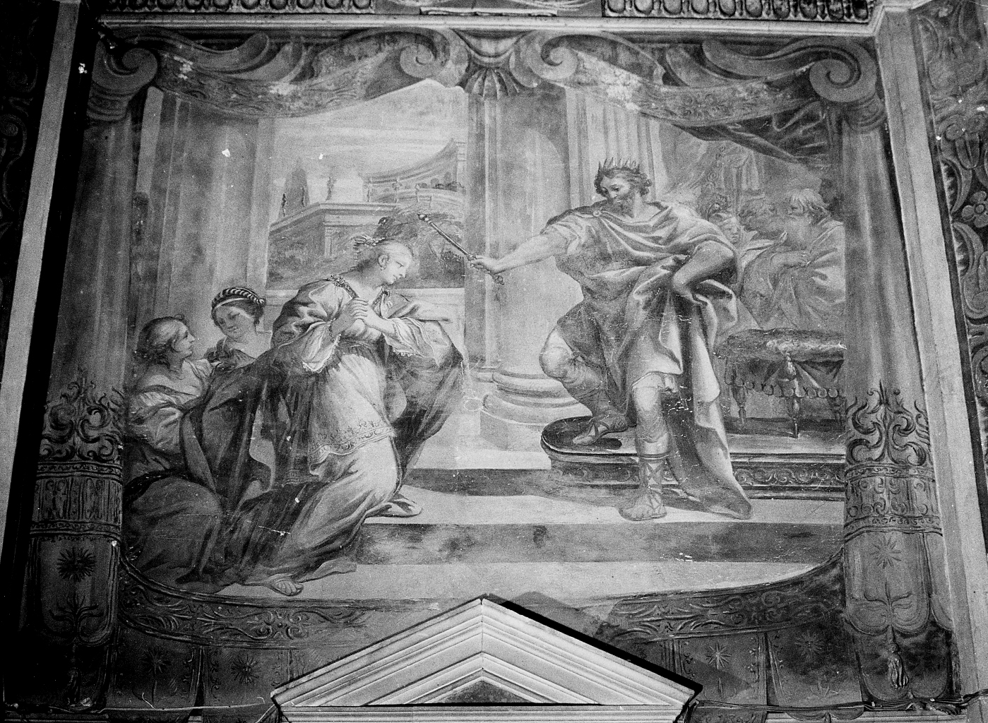 ESTER E ASSUERO (dipinto) di Berrettini Lorenzo (sec. XVII)