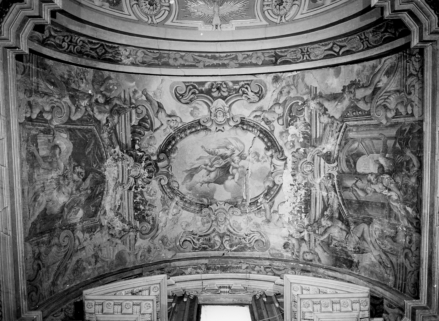 DIO PADRE, GIUDITTA DECAPITA OLOFERNE, GIAELE UCCIDE SISARA (dipinto) di Berrettini Lorenzo (sec. XVII)