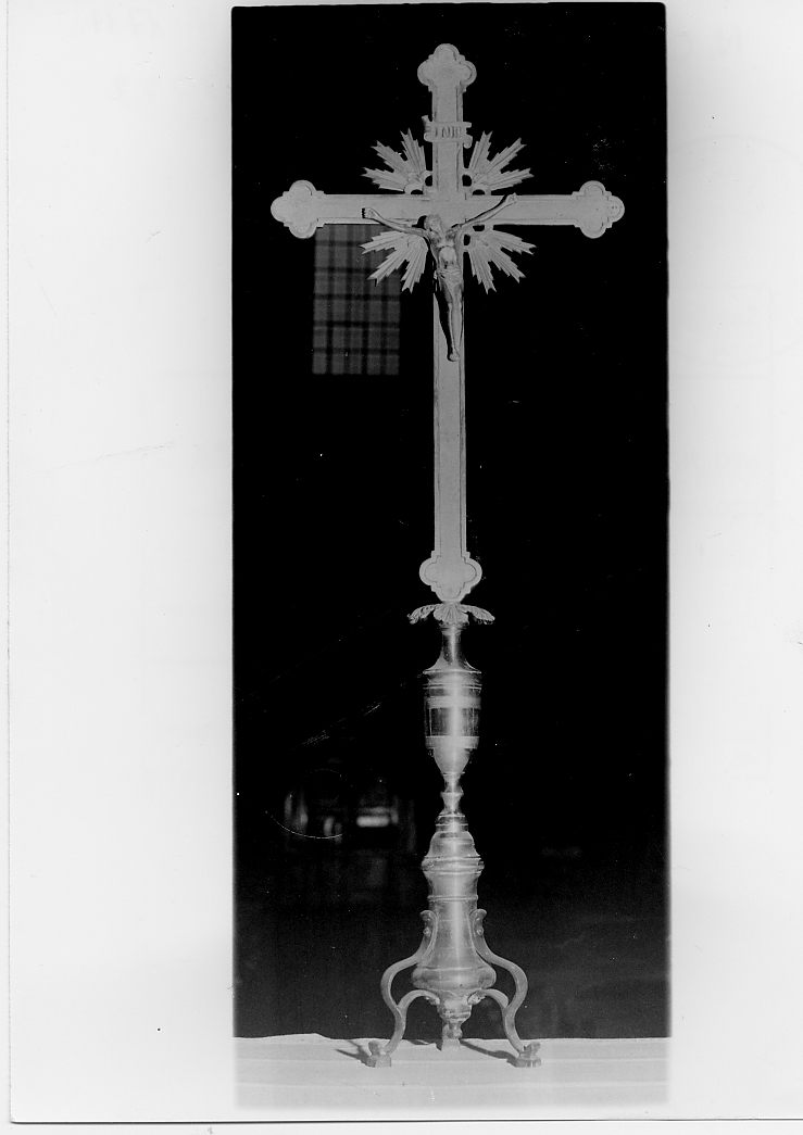 croce d'altare - ambito abruzzese (fine/inizio secc. XIX/ XX)