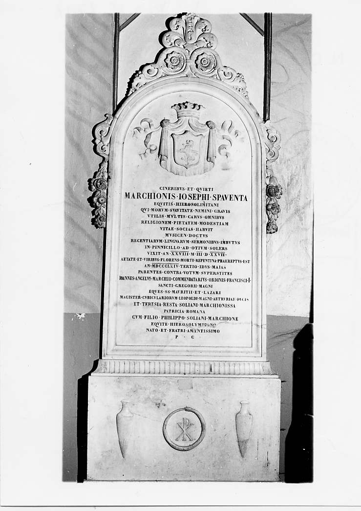 lapide tombale - ambito abruzzese (sec. XIX)