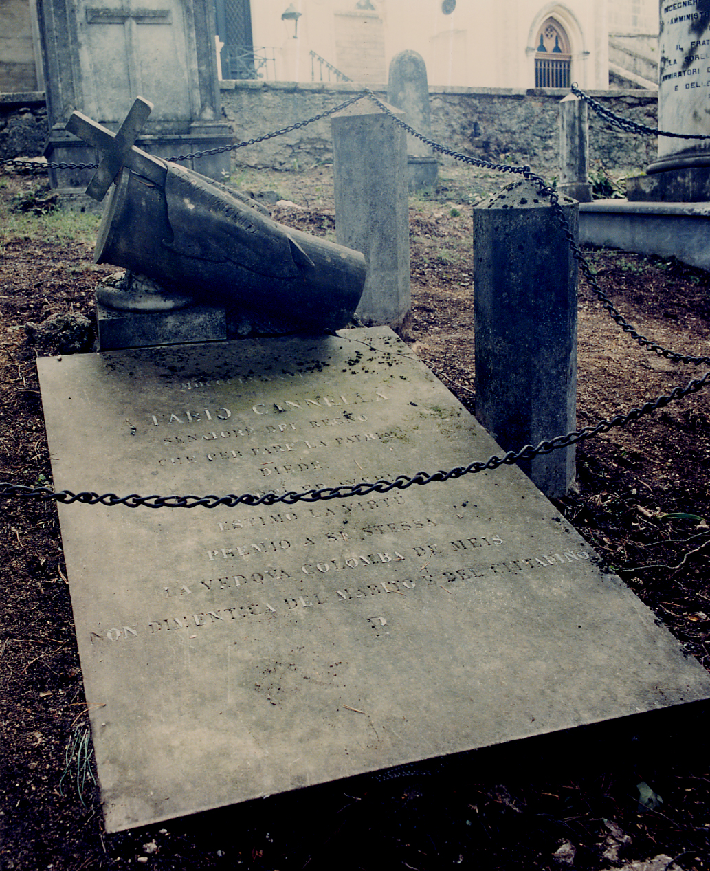 lapide tombale - ambito abruzzese (sec. XIX)