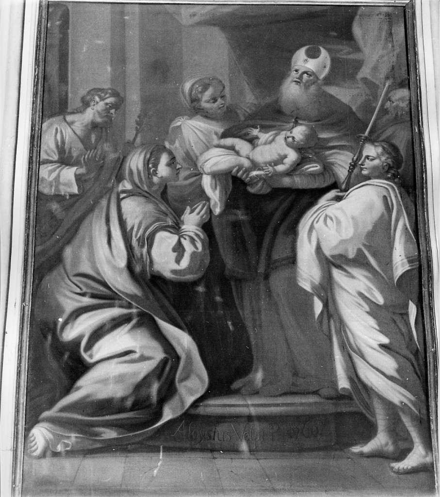 CIRCONCISIONE DI GESU' (dipinto) di Volpi Luigi (sec. XVIII)
