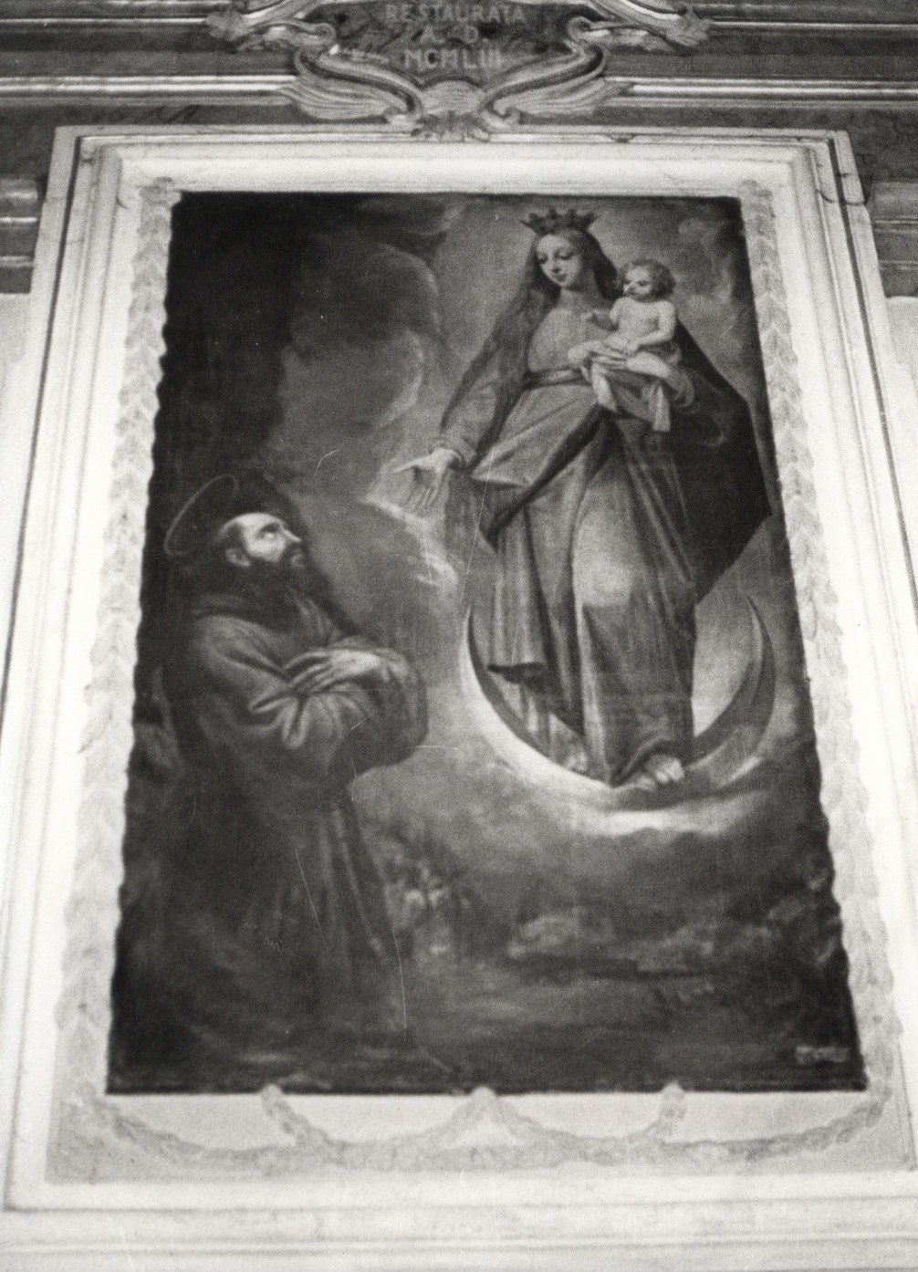 MADONNA CON BAMBINO E SAN FRANCESCO (dipinto) di Cesari Giuseppe detto Cavalier d'Arpino (sec. XVII)