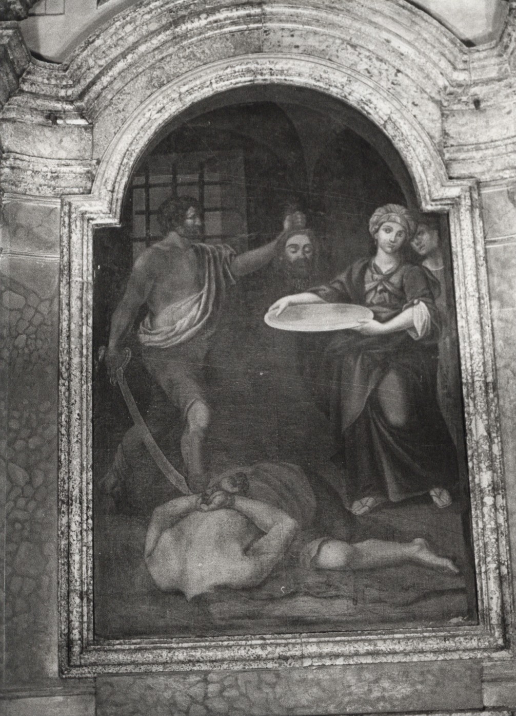 DECAPITAZIONE DI SAN GIOVANNI BATTISTA (dipinto) - ambito Italia centrale (sec. XVIII)