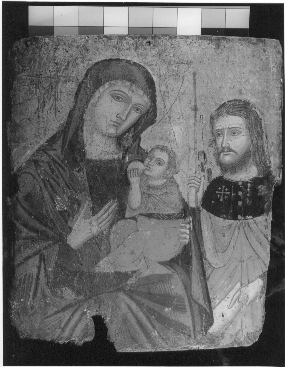 Madre di Dio che allatta e san Rocco, Madonna del Latte (icona) - ambito adriatico (sec. XVIII)