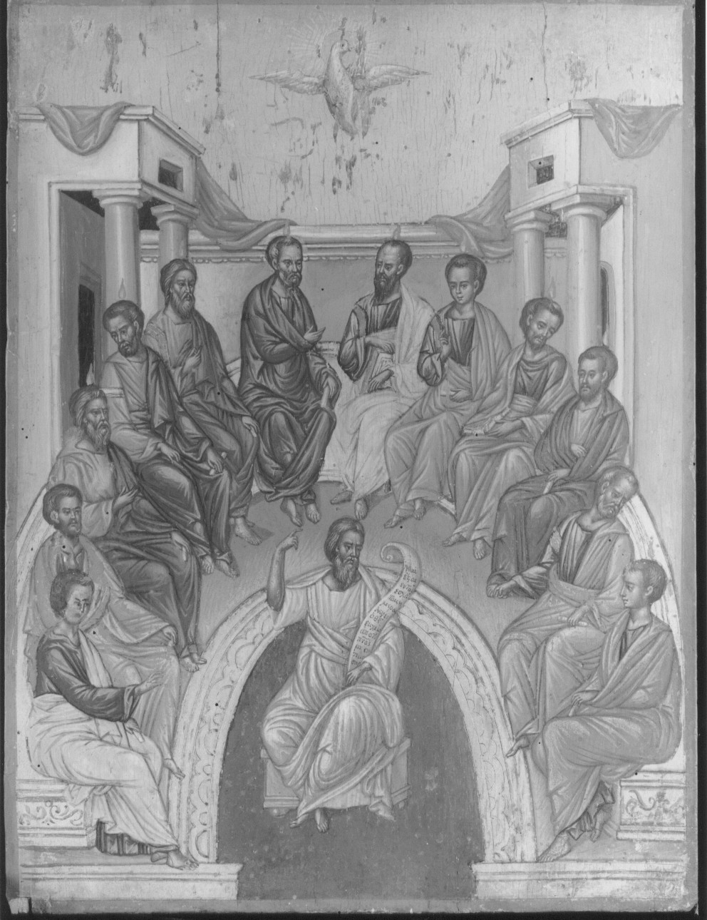 Pentecoste, Pentecoste (icona) di Karusos Eustathios (attribuito) (seconda metà sec. XVIII)