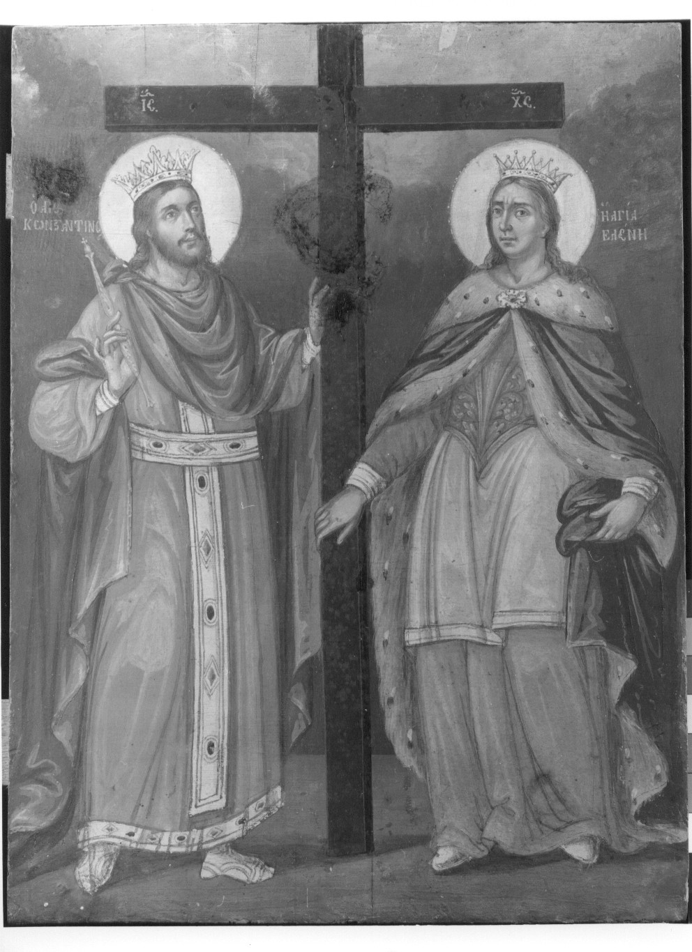 Santi Costantino ed Elena, Santi Costantino ed Elena (icona) di Spyridon Sperantzas (attribuito) (ultimo quarto sec. XVIII)