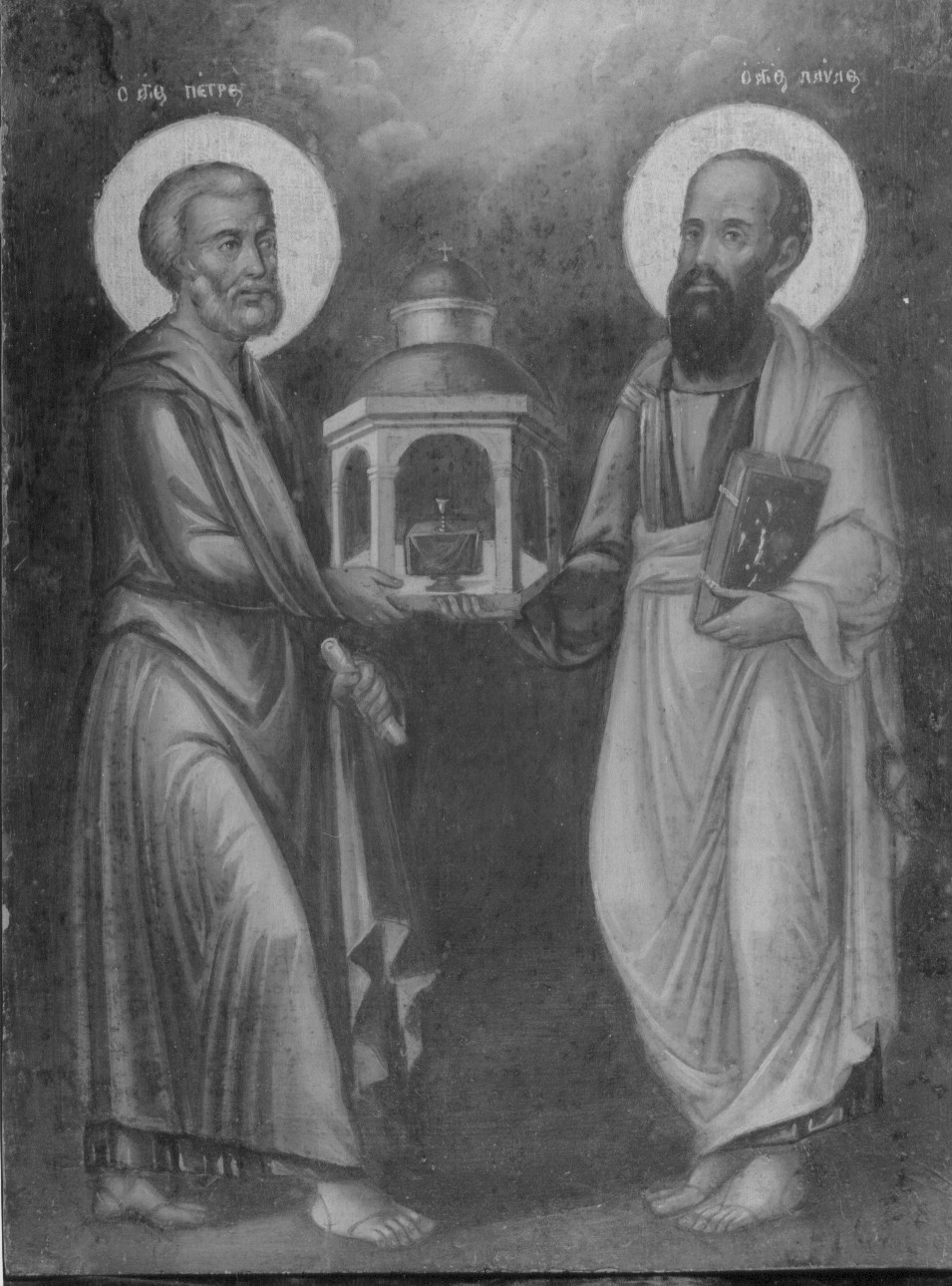Santi Pietro e Paolo, Santi Pietro e Paolo (icona) di Kantunis Nicolaos (maniera), Kutuzis Nicolaos (maniera) (fine/inizio secc. XVIII/ XIX)