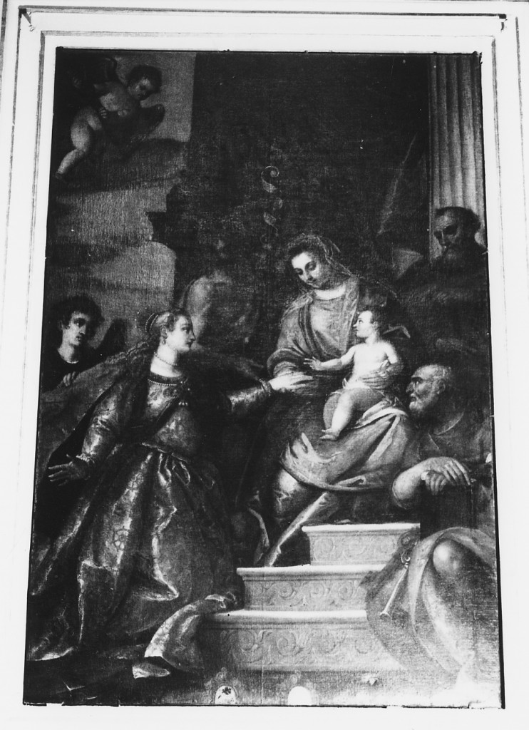 Sposalizio di S. Caterina (dipinto) di Caliari Paolo detto Veronese (attribuito) (sec. XVI)