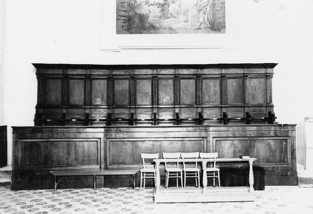 stalli del coro - ambito Italia centrale (sec. I)