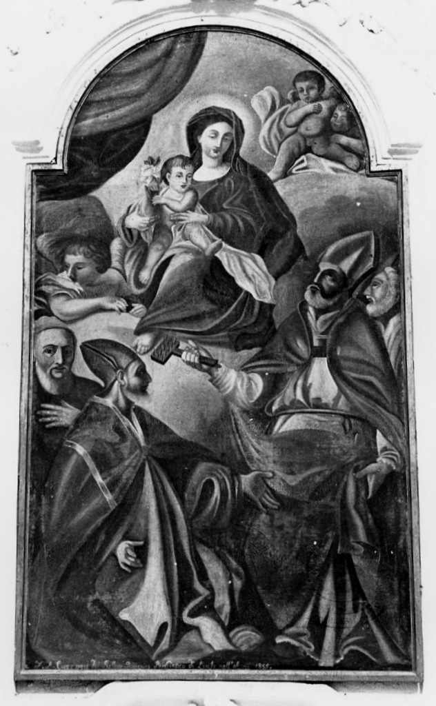 Madonna con Bambino, S. Biagio, S. Martino di Tour e Santi (dipinto) - ambito abruzzese (sec. XIX)