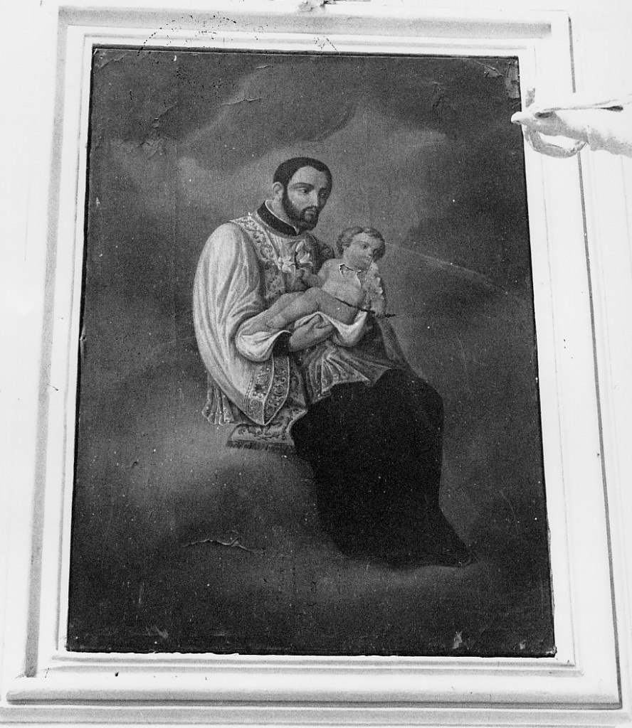 S. Gaetano di Thiene con Gesu' Bambino (dipinto) - ambito Italia centrale (sec. XVIII)