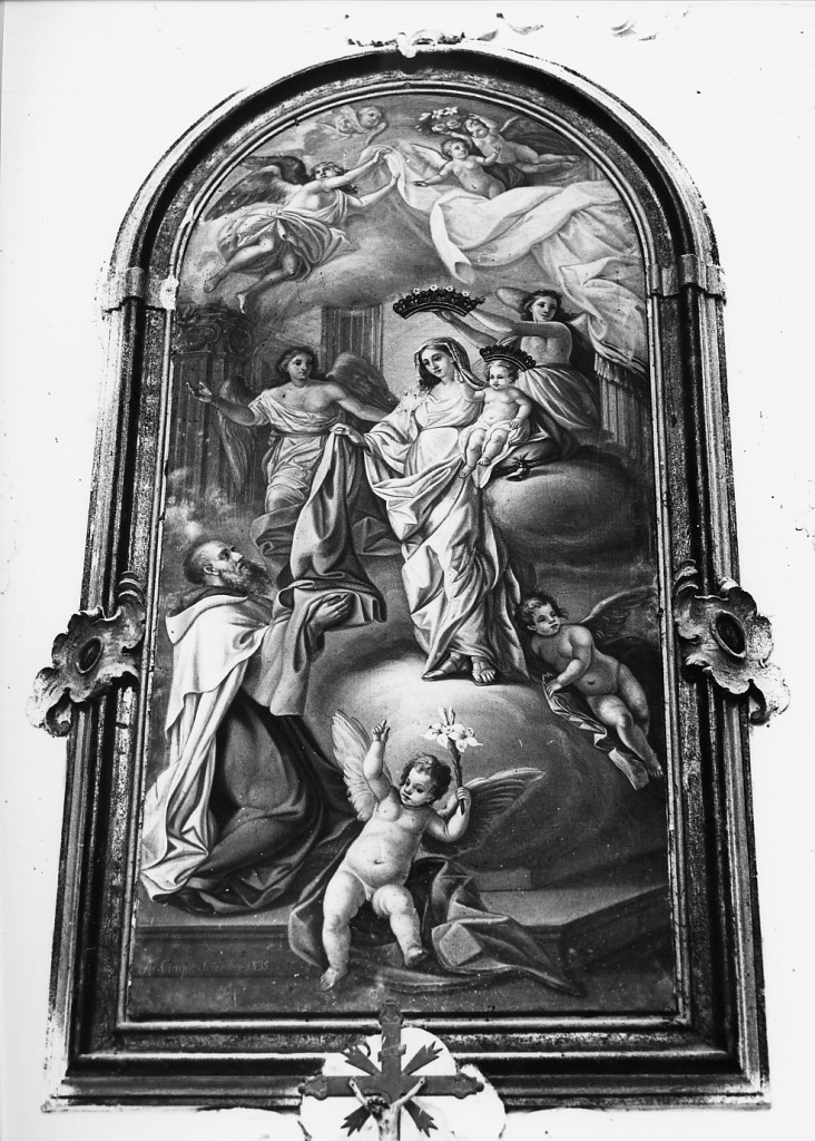 Incoronaione di Maria Vergine (dipinto) - ambito Italia centrale (sec. XIX)