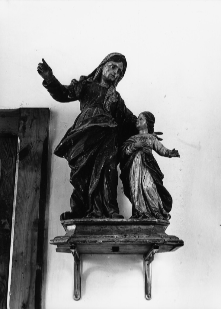Maria Vergine Bambina e S. Anna (statua) - ambito abruzzese (secc. XVIII/ XIX)