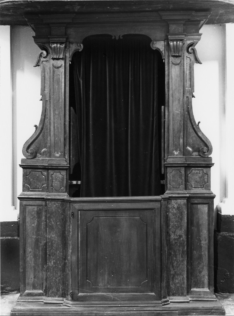 confessionale - ambito abruzzese (inizio sec. XX)