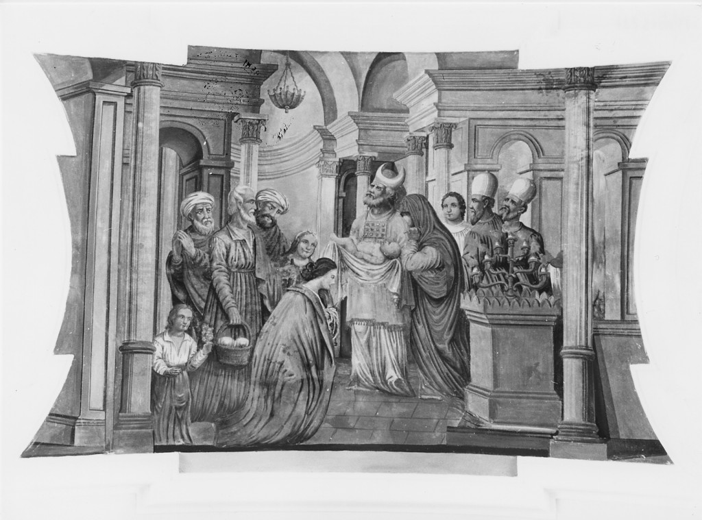 Presentazione di Gesu' al Tempio (dipinto) di Corvi Crescenzo (attribuito) (sec. XIX)