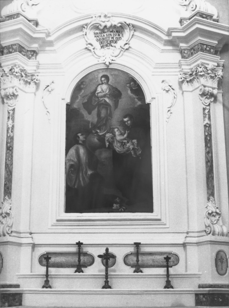 Madonna Immacolata e santi (dipinto) - ambito Italia centrale (sec. XVIII)