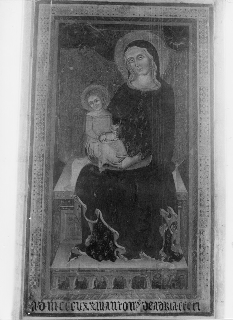 Madonna con Bambino (dipinto) di Antonio da Atri (attribuito) (sec. XIV)