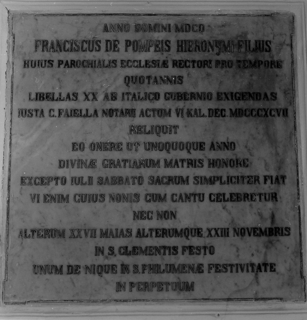 lapide - ambito Italia centrale (sec. XX)