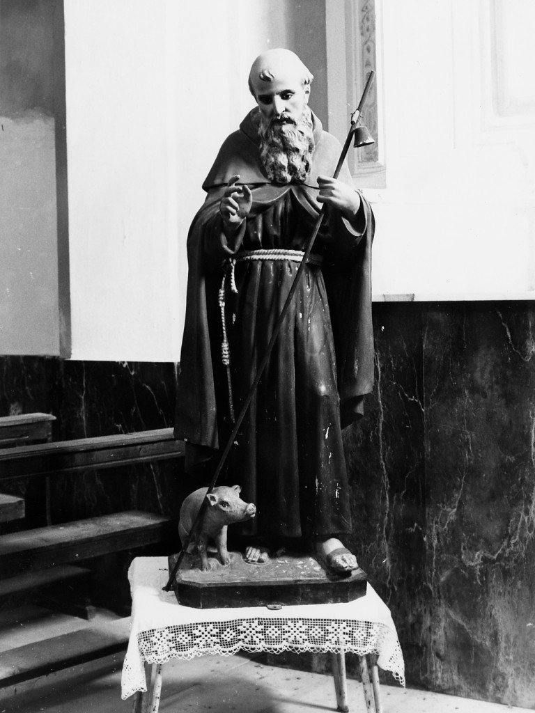 Sant'Antonio Abate (statua) di Raffaelli L (inizio sec. XX)