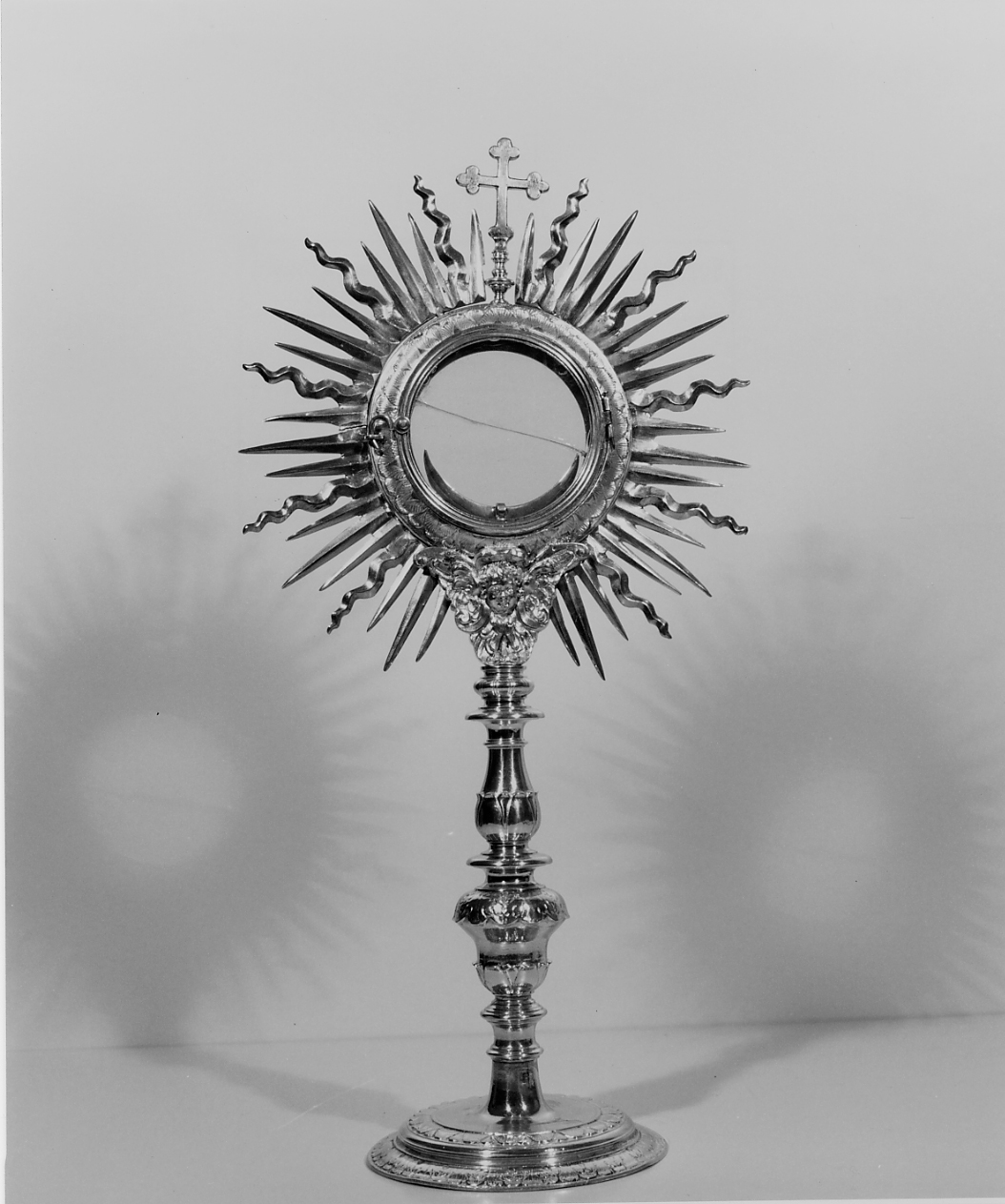 ostensorio - a raggiera - ambito Italia centrale (secc. XVII/ XVIII)