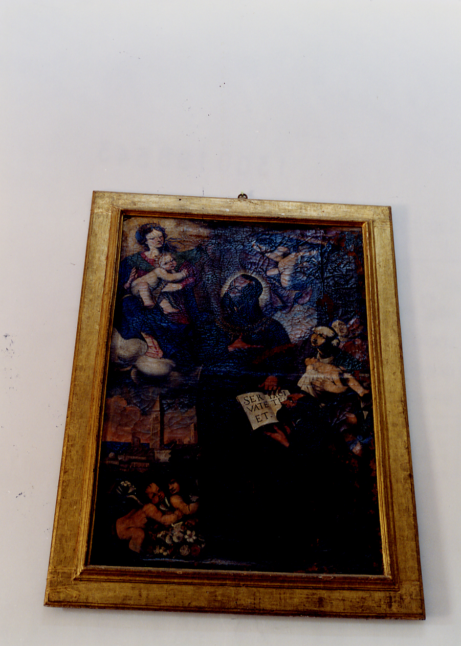 MIRACOLO DELLA MADONNA PER INTERCESSIONE DI SAN GAETANO DA THIENE (dipinto) - ambito abruzzese (secc. XVI/ XVII)