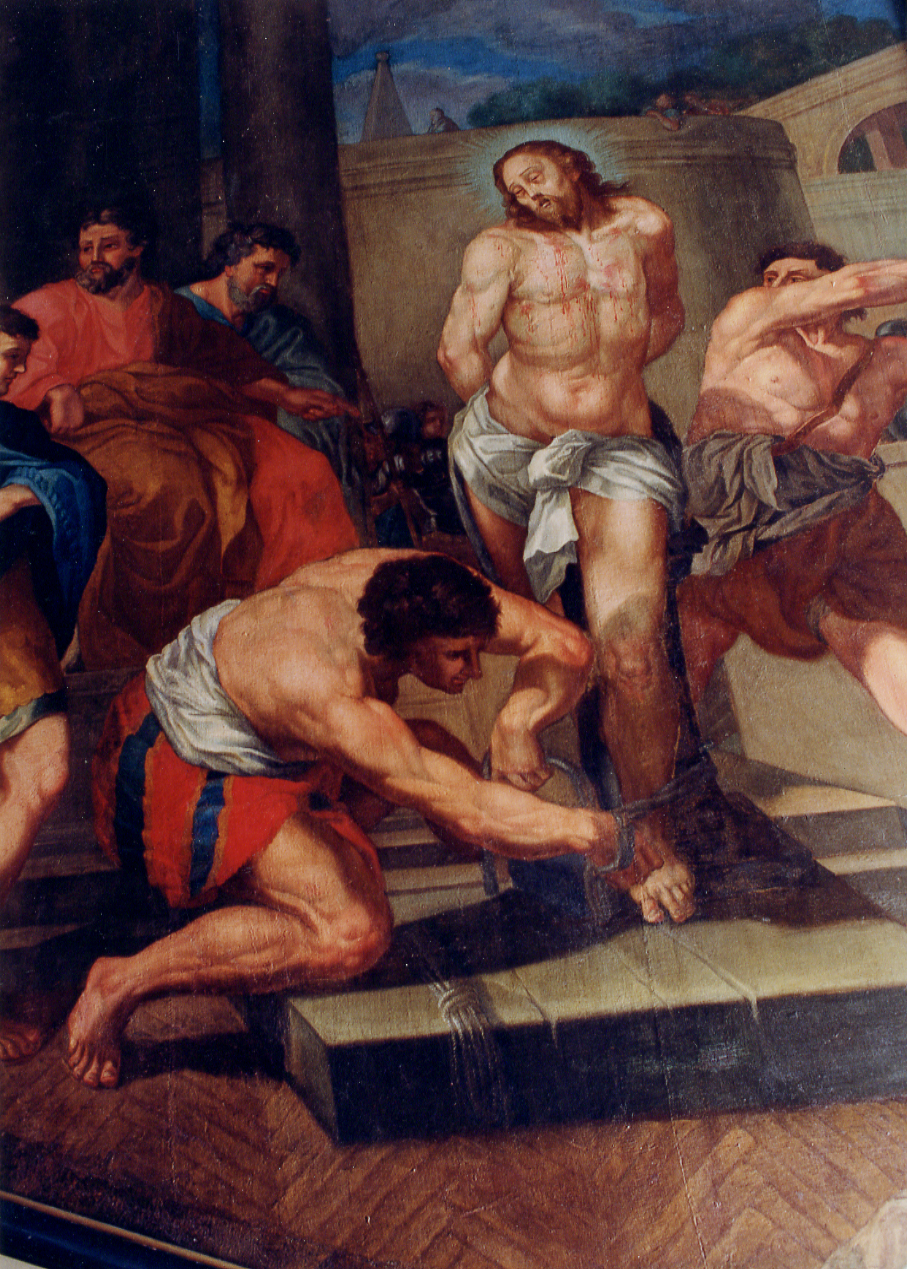 FLAGELLAZIONE DI CRISTO (dipinto, ciclo) di Farelli Giacomo (attribuito) (seconda metà sec. XVII)