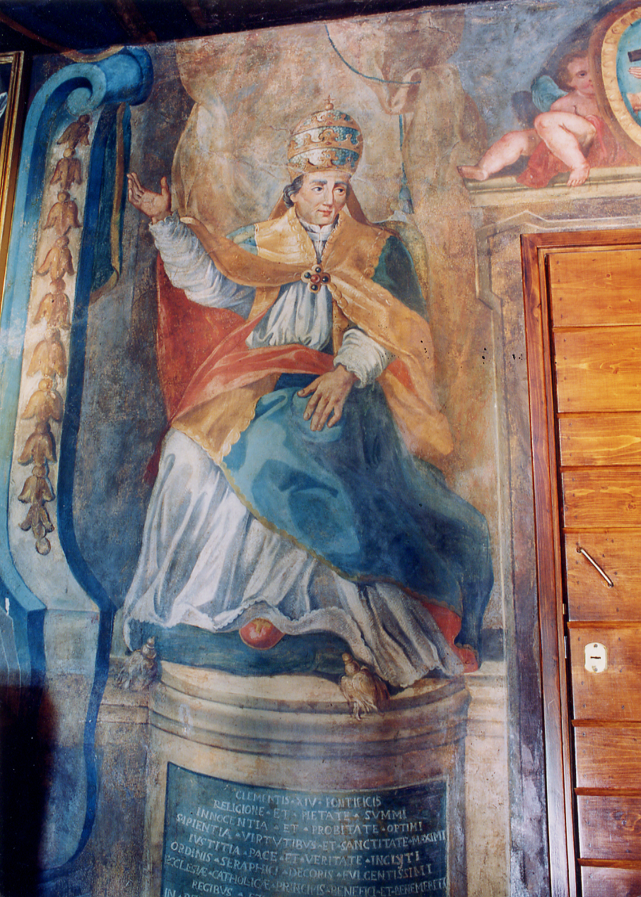 PAPA CLEMENTE XIV (dipinto) di Baldati Vincenzo (attribuito) (sec. XVIII)