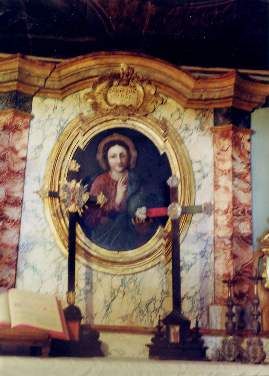 CRISTO SALVATORE (dipinto) di Baldati Vincenzo (attribuito) (sec. XVIII)