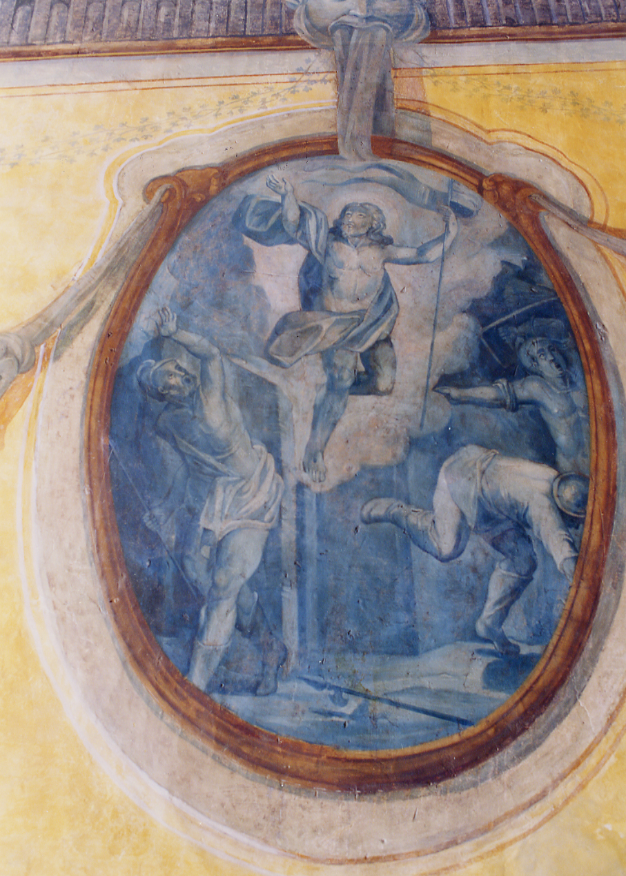 CRISTO RISORTO (dipinto, serie) di Baldati Vincenzo (attribuito) (sec. XVIII)