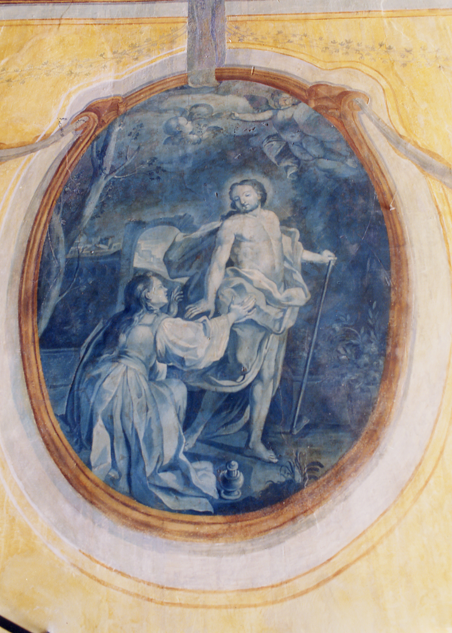 apparizione di Cristo risorto a Santa Maria Maddalena (dipinto, serie) di Baldati Vincenzo (attribuito) (sec. XVIII)