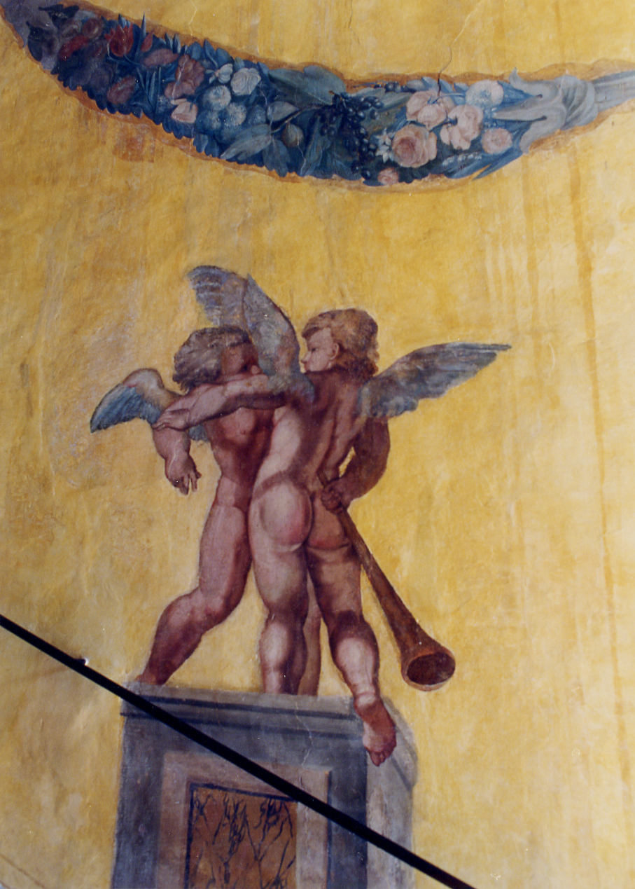 PUTTI ALATI (dipinto) di Baldati Vincenzo (attribuito) (sec. XVIII)