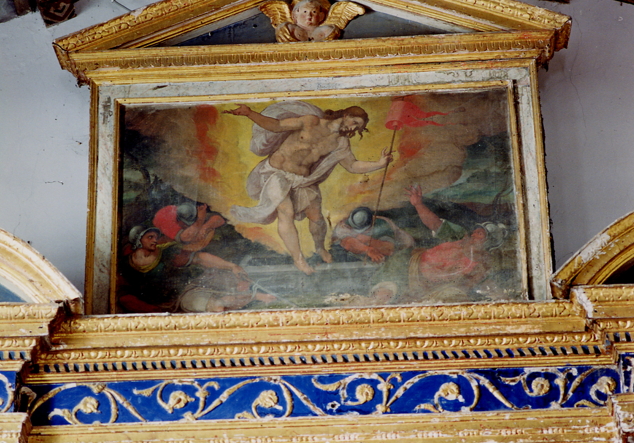 RESURREZIONE DI CRISTO (scomparto di polittico) - ambito abruzzese (secc. XVI/ XVII)