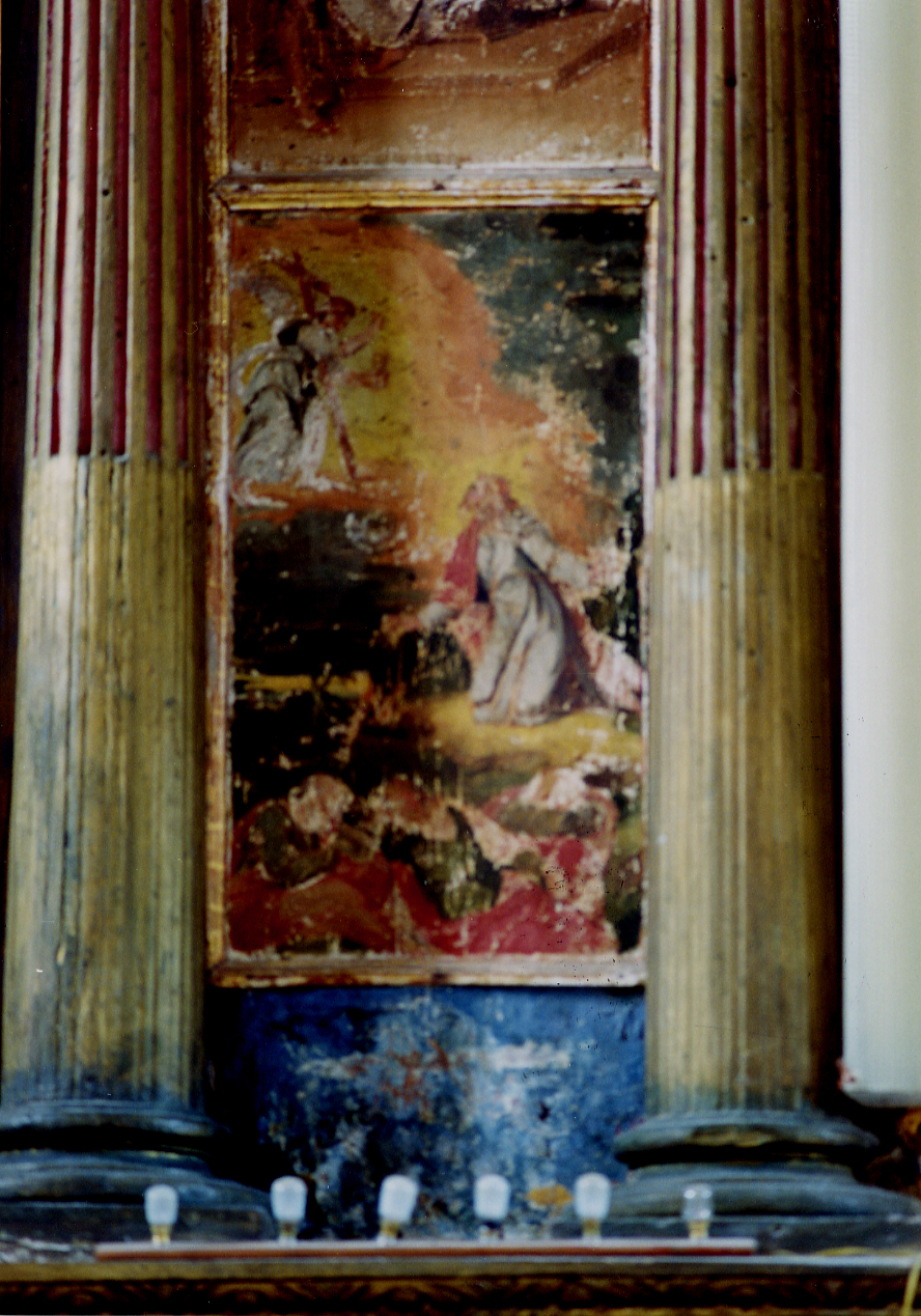 ORAZIONE DI CRISTO NELL'ORTO DI GETHSEMANI (scomparto di polittico) - ambito abruzzese (secc. XVI/ XVII)