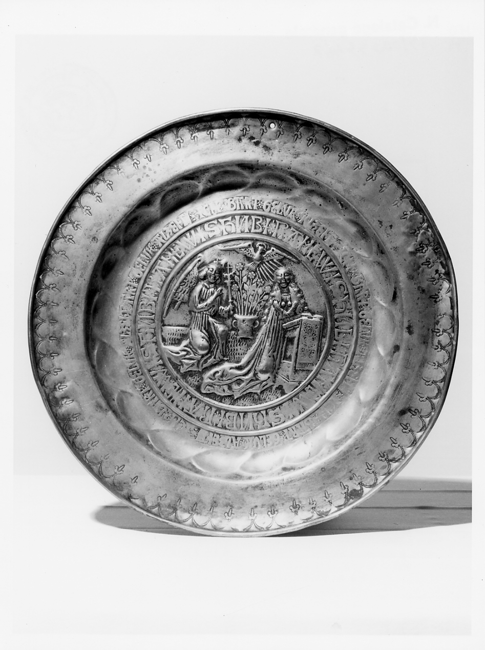 piatto per elemosine - bottega abruzzese (sec. XVIII)