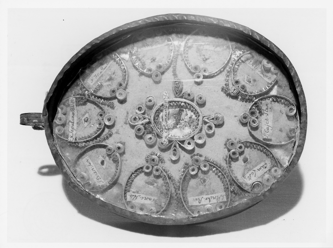reliquiario a capsula - bottega italiana (secc. XVIII/ XIX)