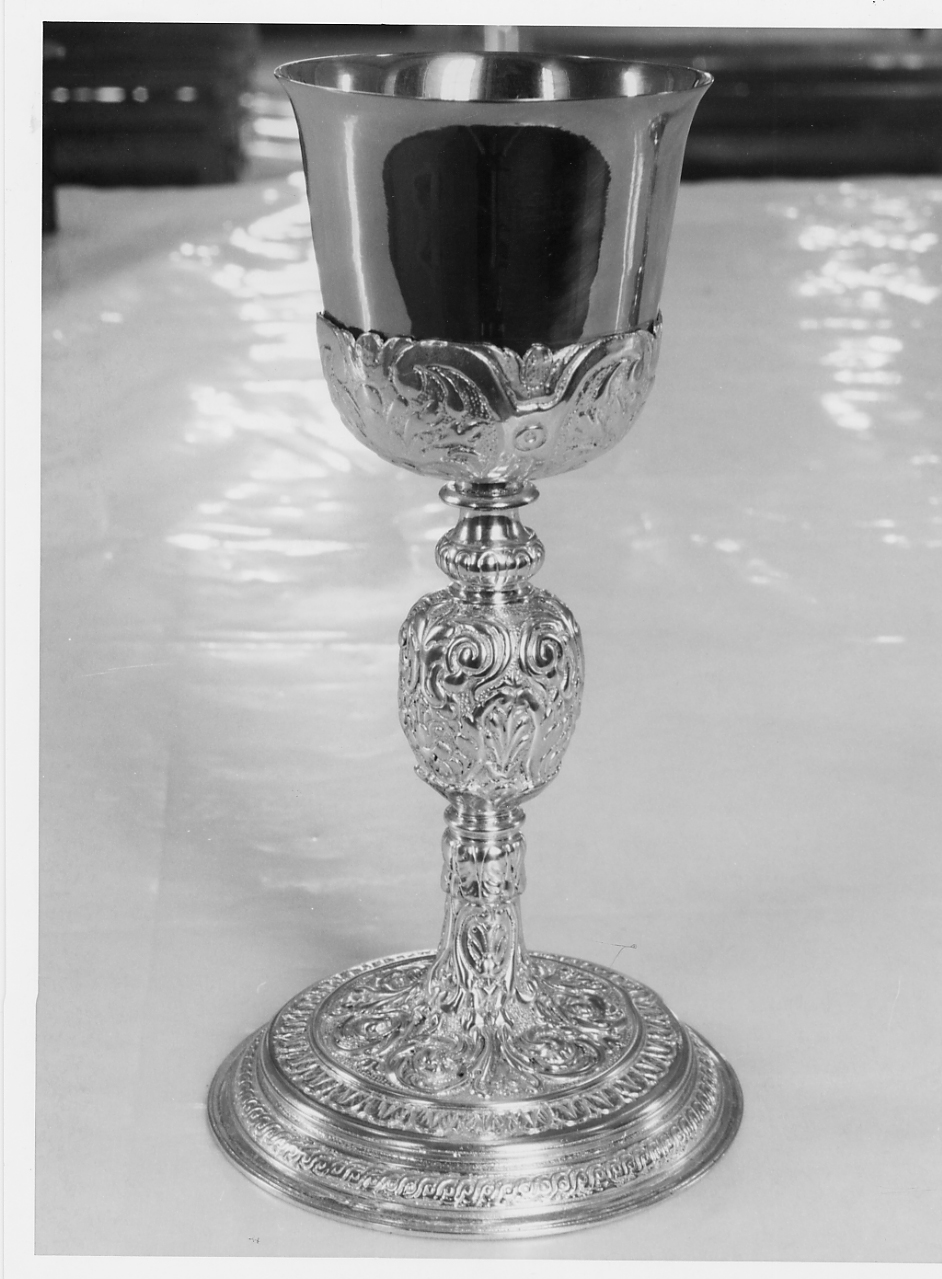 calice - bottega abruzzese (fine/inizio secc. XVII/ XVIII)