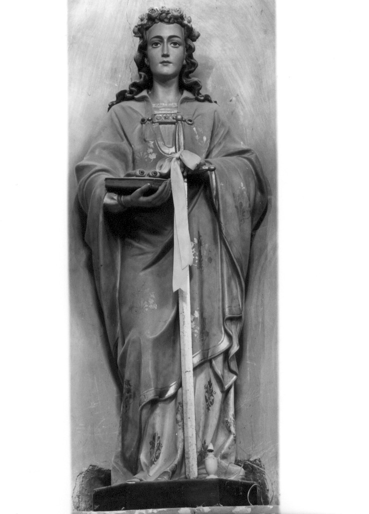 SANTA LUCIA (statua, opera isolata) - bottega abruzzese (secondo quarto sec. XX)