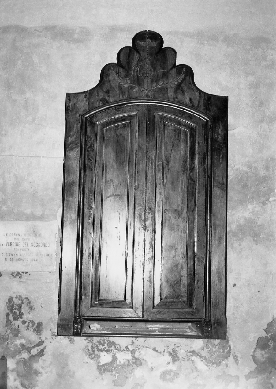 armadio - a muro, opera isolata - ambito abruzzese (sec. XIX)