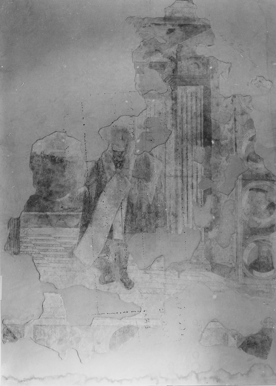 CARLO MAGNO CONCEDE I BENI ALLA CHIESA DI SAN LIBERATORE (dipinto, opera isolata) - ambito campano (seconda metà sec. XVI)
