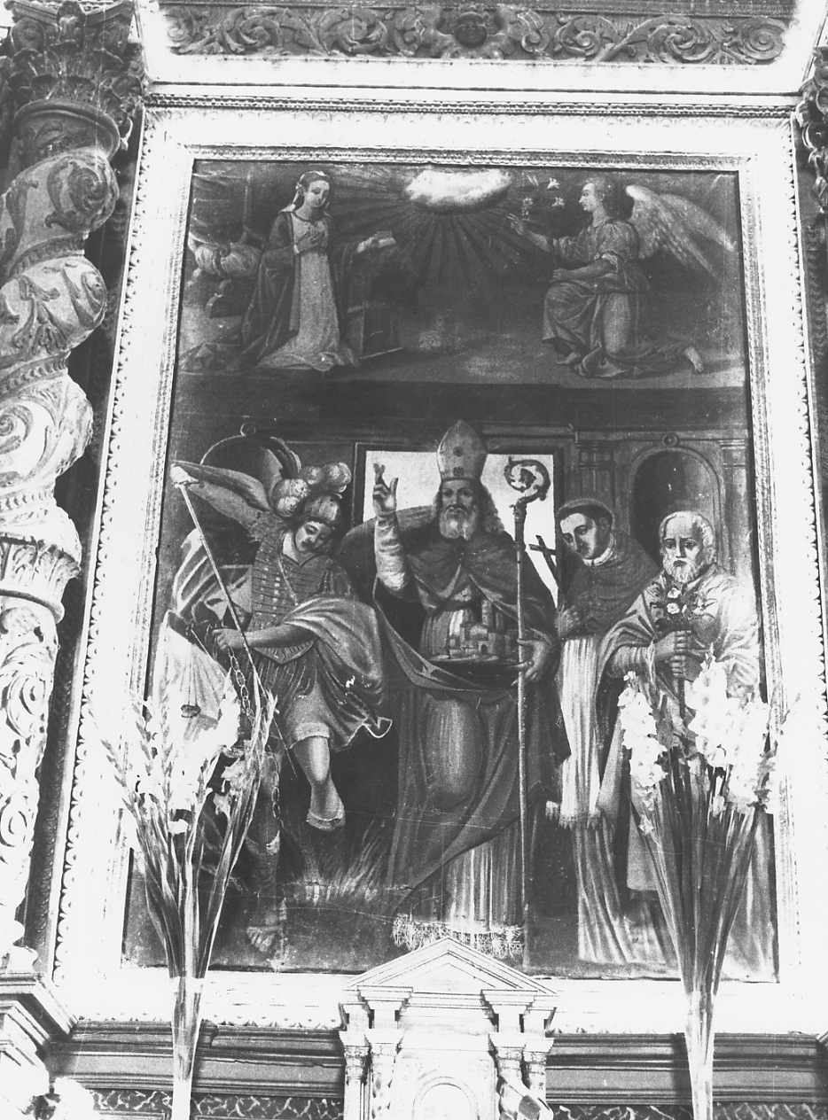 ANNUNCIAZIONE E SANTI (pala d'altare) - ambito abruzzese (sec. XVII)