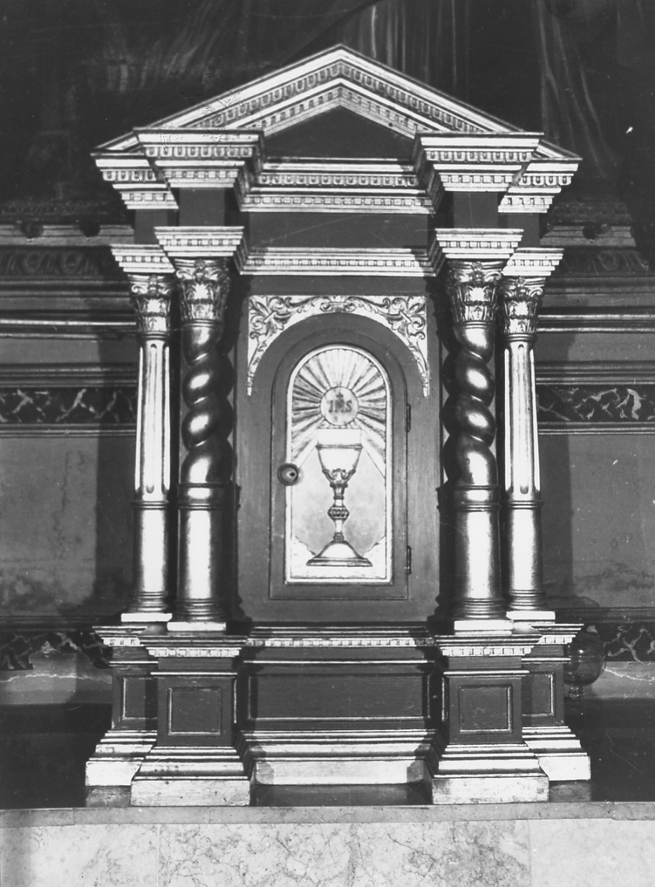 tabernacolo - a tempietto - ambito abruzzese (prima metà sec. XX)