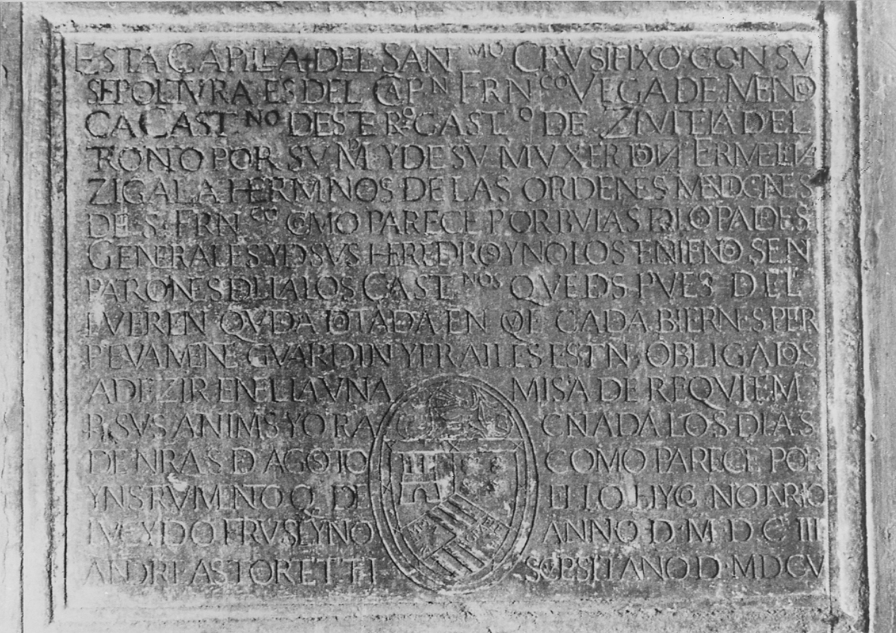 lapide di Torretti Andrea (attribuito) (sec. XVII)