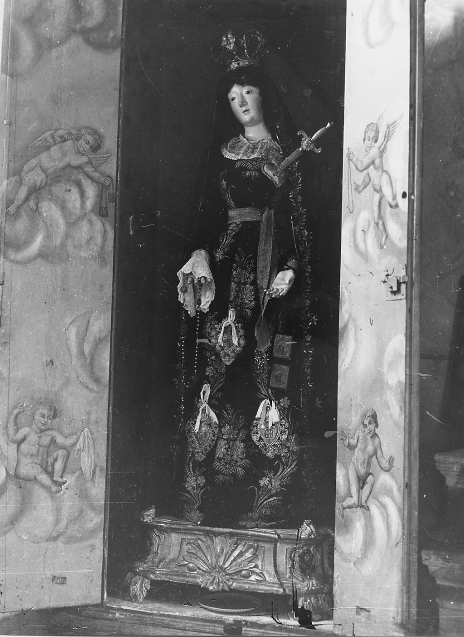 MADONNA ADDOLORATA (statua) - ambito abruzzese (sec. XIX)