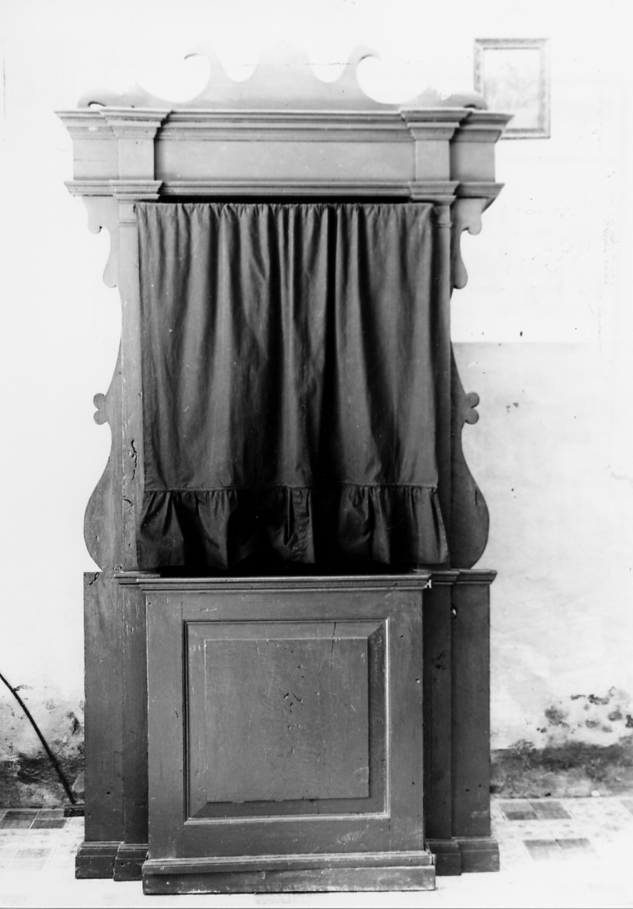 confessionale - ambito abruzzese (sec. XVIII)